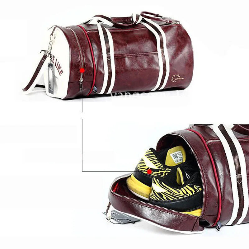 Waterproof Sport Gym Bag: Shoulder Bag with Shoe Storage Pocket
