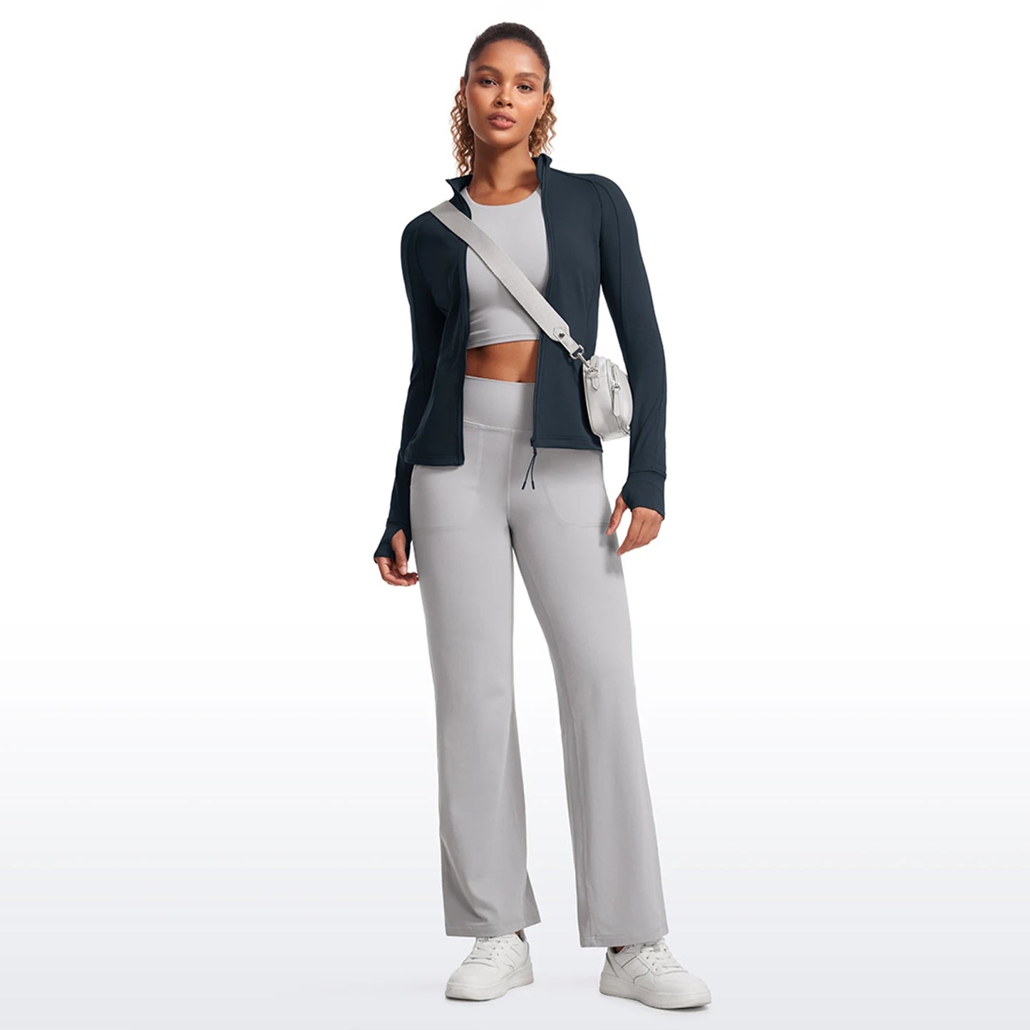 EmpowerHer  Slim Fit Zip-Up Workout Jacket