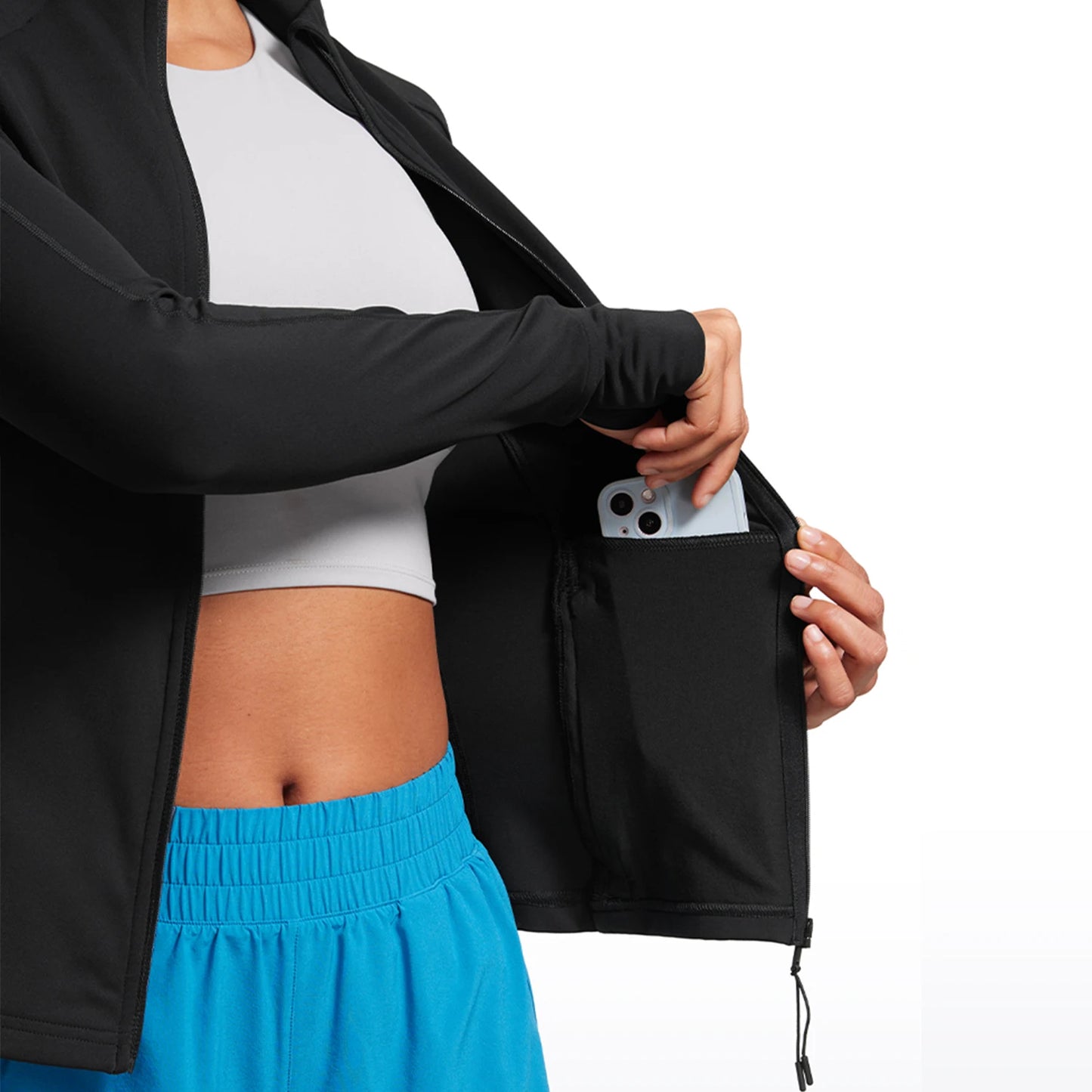EmpowerHer  Slim Fit Zip-Up Workout Jacket